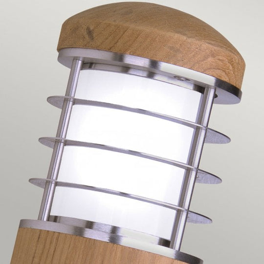 Poole Wall Light Stainless Steel And Teak