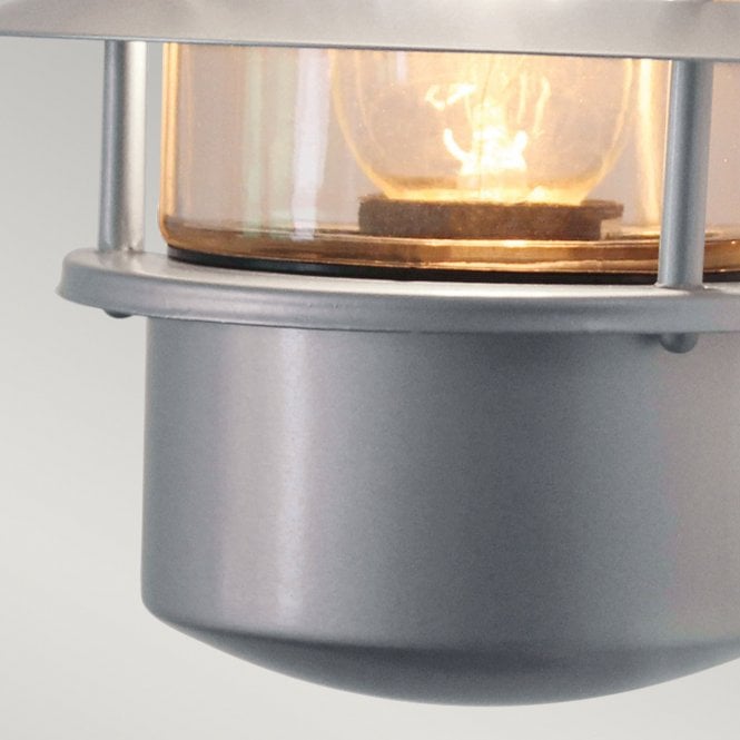 Helsingor Wall Lanternin a silver finish