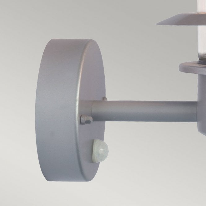 Helsingor Pir Wall Lanternin a silver finish