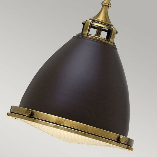 Amelia 1Lt Large Pendant Buckeye Bronze/Restoration Bronze