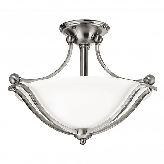 Bolla 2Lt Semi-Flush Brushed Nickel