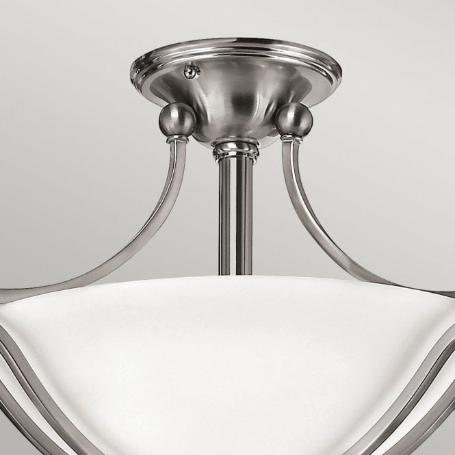 Bolla 2Lt Semi-Flush Brushed Nickel