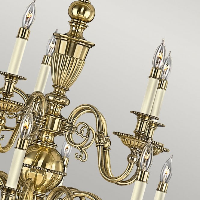Cambridge 15Lt Chandelier Burnished Brass