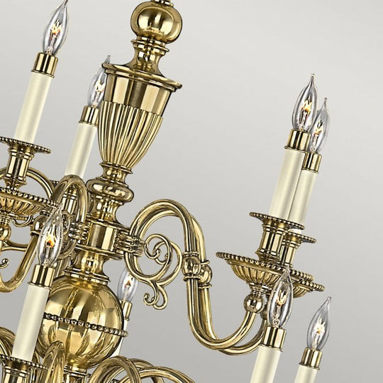 Cambridge 15Lt Chandelier Burnished Brass