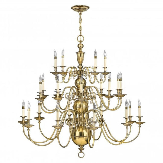 Cambridge 25Lt Chandelier Burnished Brass