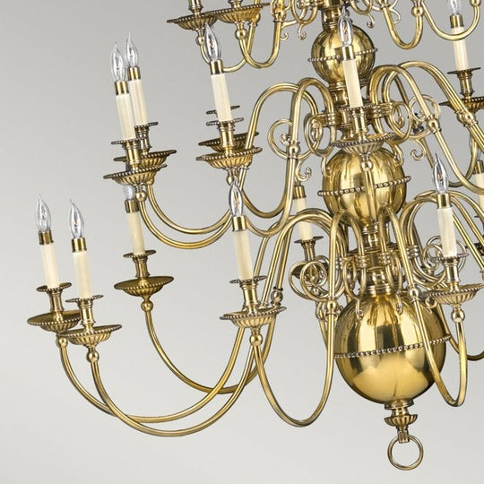 Cambridge 25Lt Chandelier Burnished Brass