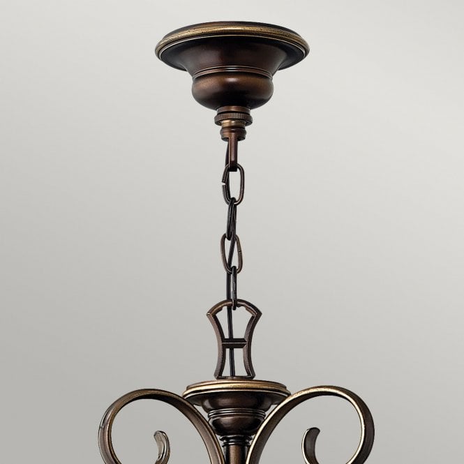 Cello 15Lt Chandelier Antique Bronze