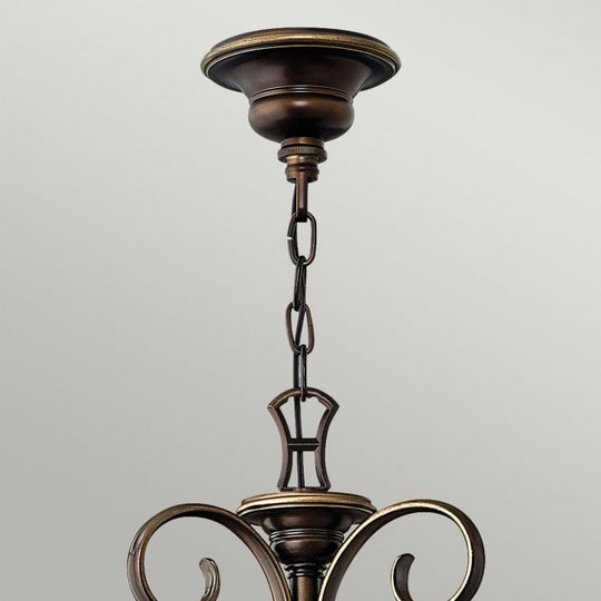 Cello 15Lt Chandelier Antique Bronze