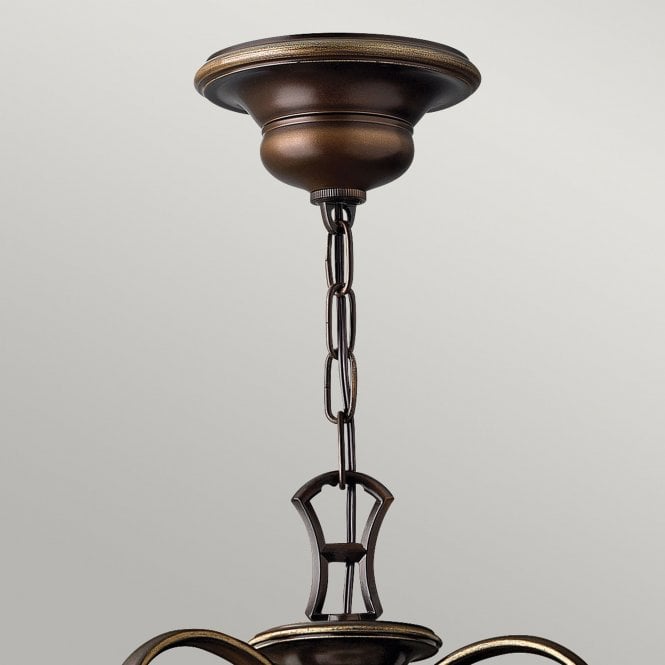 Cello 9Lt Chandelier Antique Bronze