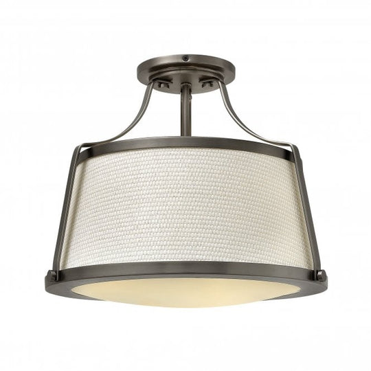 Charlotte Semi-Flush Antique Nickel
