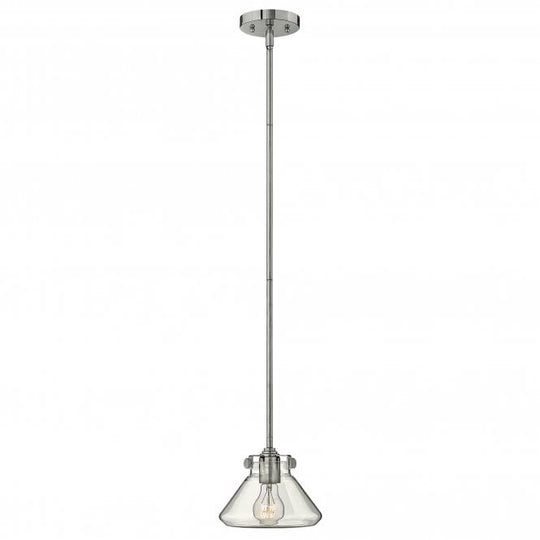 Congress Clear Glass Pendant Chrome