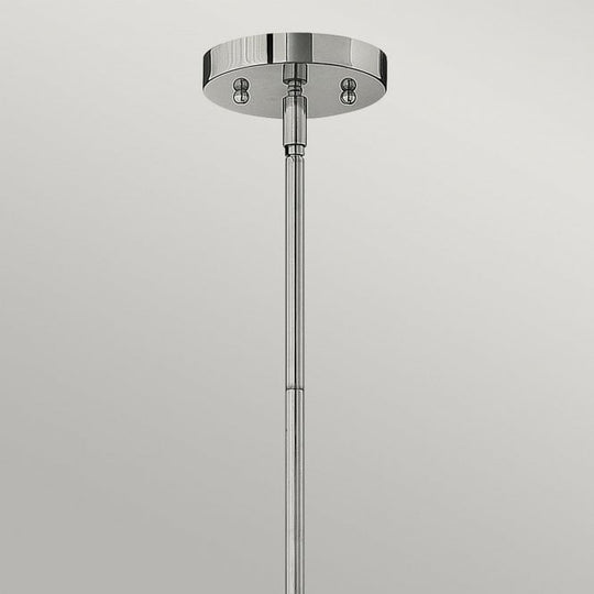 Congress Clear Glass Pendant Chrome