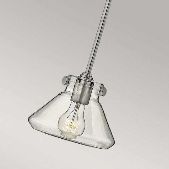 Congress Clear Glass Pendant Chrome
