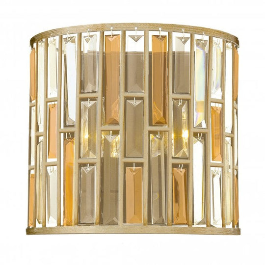 Gemma 2Lt Wall Light Silver Leaf