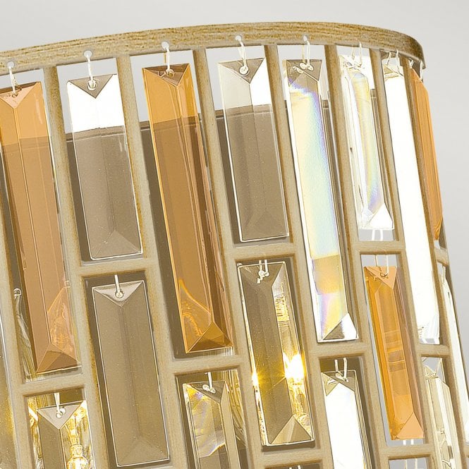 Gemma 2Lt Wall Light Silver Leaf
