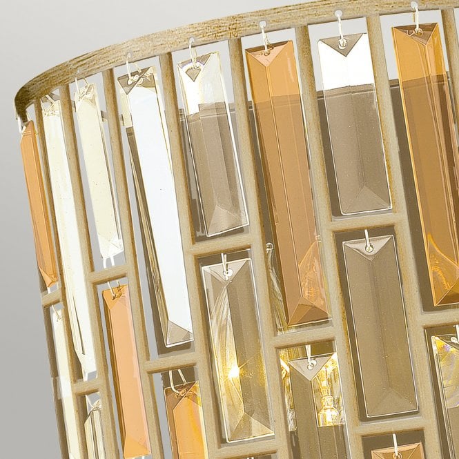 Gemma 2Lt Wall Light Silver Leaf