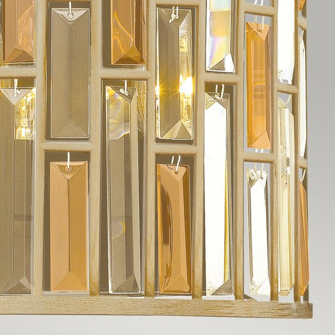 Gemma 2Lt Wall Light Silver Leaf