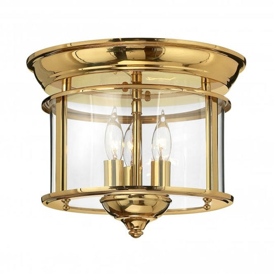 Gentry Flush Mount Polished Gold or Brass