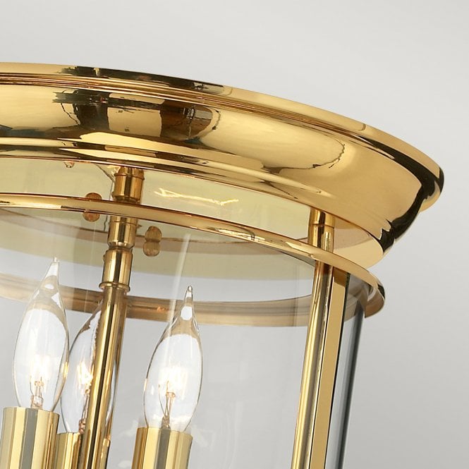 Gentry Flush Mount Polished Gold or Brass