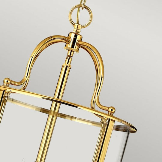 Gentry Large Pendant Polished Gold or Brass