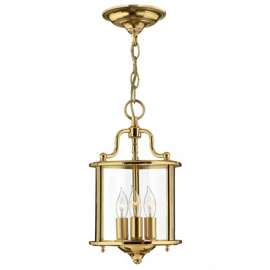 Gentry Small Pendant Polished Gold or Brass