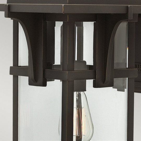 Manhattan Large Wall Lantern Oil Rubbed Bronze
