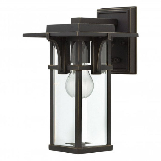Manhattan Small Wall Lantern Oil Rubbed Bronze