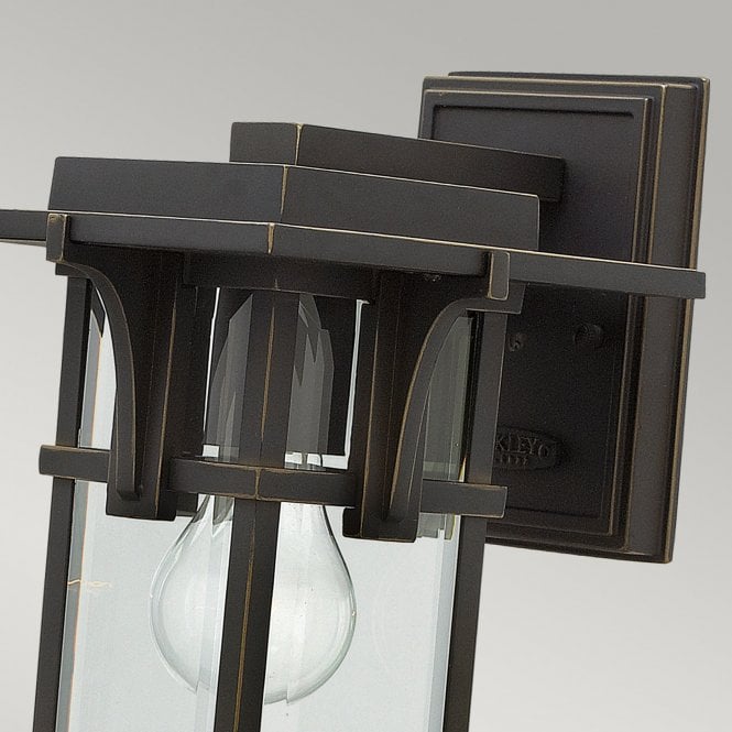 Manhattan Small Wall Lantern Oil Rubbed Bronze