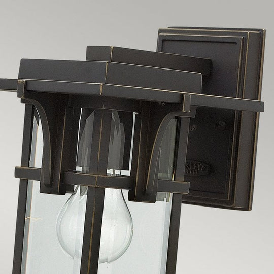 Manhattan Small Wall Lantern Oil Rubbed Bronze