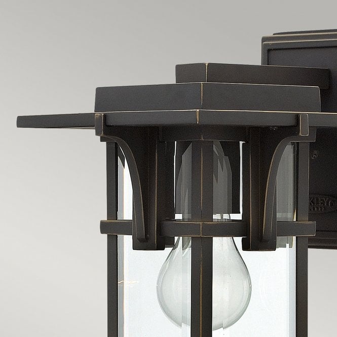 Manhattan Small Wall Lantern Oil Rubbed Bronze