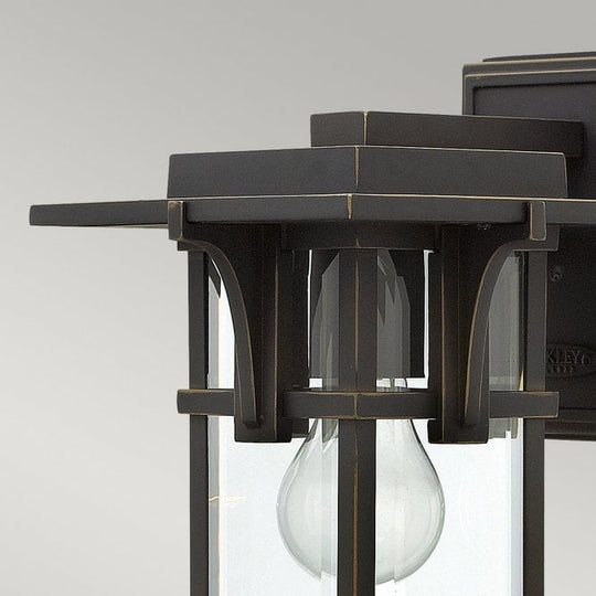 Manhattan Small Wall Lantern Oil Rubbed Bronze