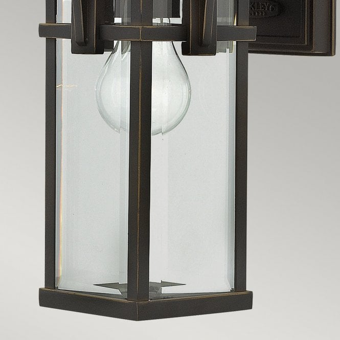 Manhattan Small Wall Lantern Oil Rubbed Bronze