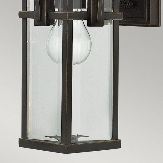 Manhattan Small Wall Lantern Oil Rubbed Bronze