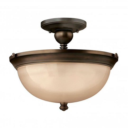 Mayflower 3Lt Semi-Flush Olde Bronze