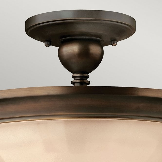 Mayflower 3Lt Semi-Flush Olde Bronze