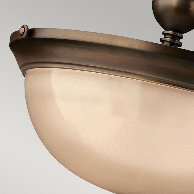 Mayflower 3Lt Semi-Flush Olde Bronze