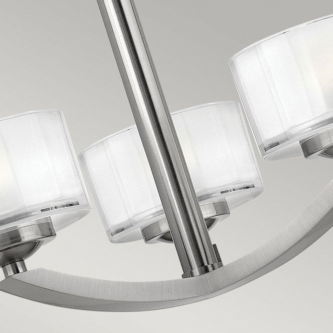 Merdian 3Lt Semi-Flush Brushed Nickel