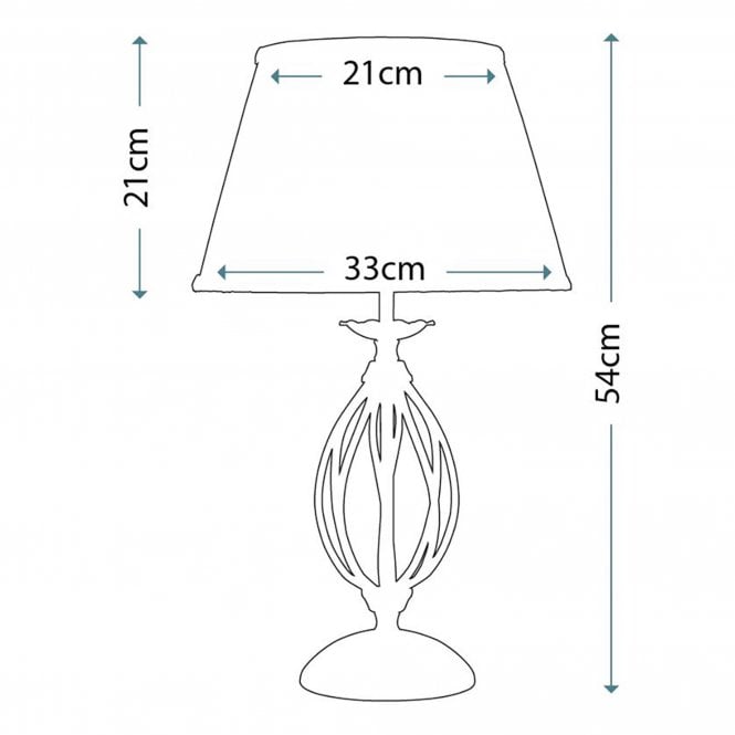 Artisan Table Lamp with a Black finish