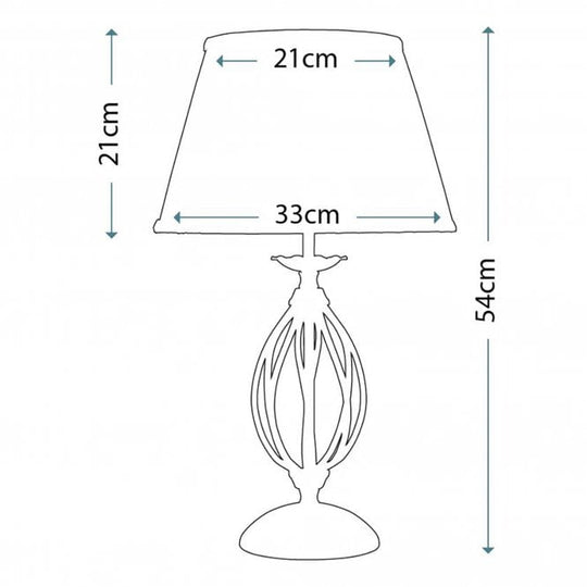 Artisan Table Lamp with a Black finish