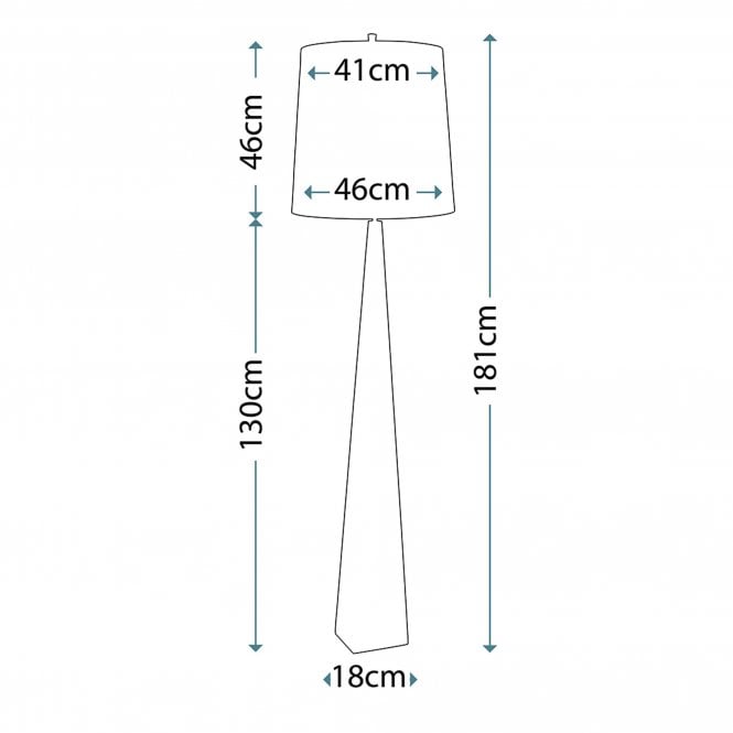 Ascent Floor Lamp in a Polished Nickel finish