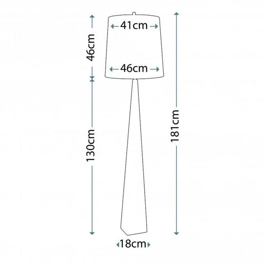 Ascent Floor Lamp in a Polished Nickel finish