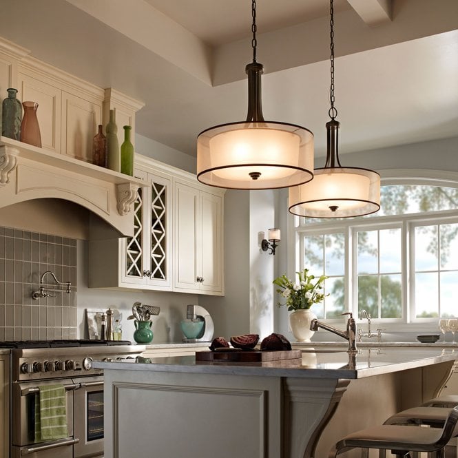 Lacey Large Pendant Mission Bronze