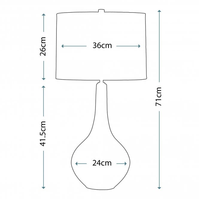Job Metallic Table Lamp