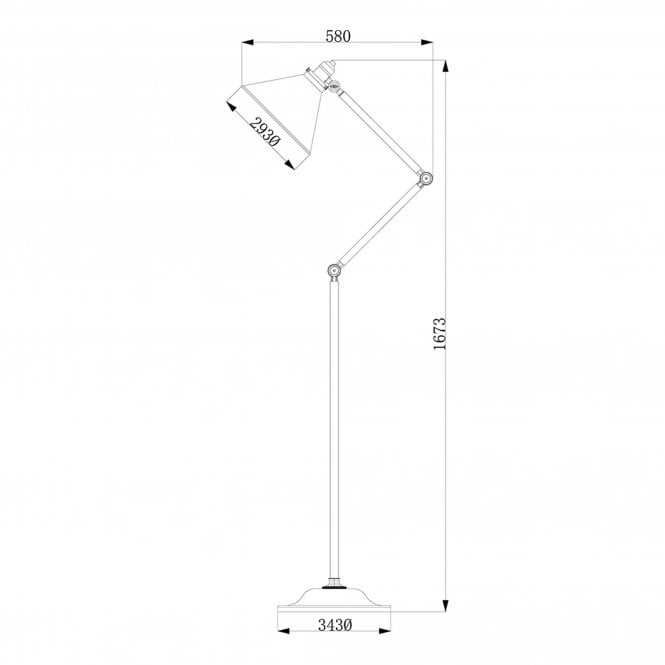 Provence 1 Light Floor Lamp with a Old Bronze finish