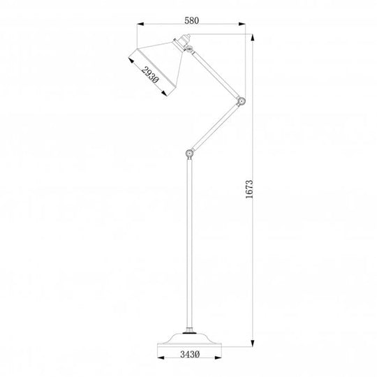 Provence 1 Light Floor Lamp with a Old Bronze finish