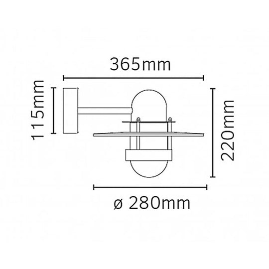 Bergen Galvanised Clear