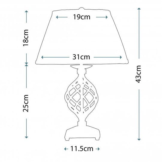 Belfry Table Lamp with a Black finish