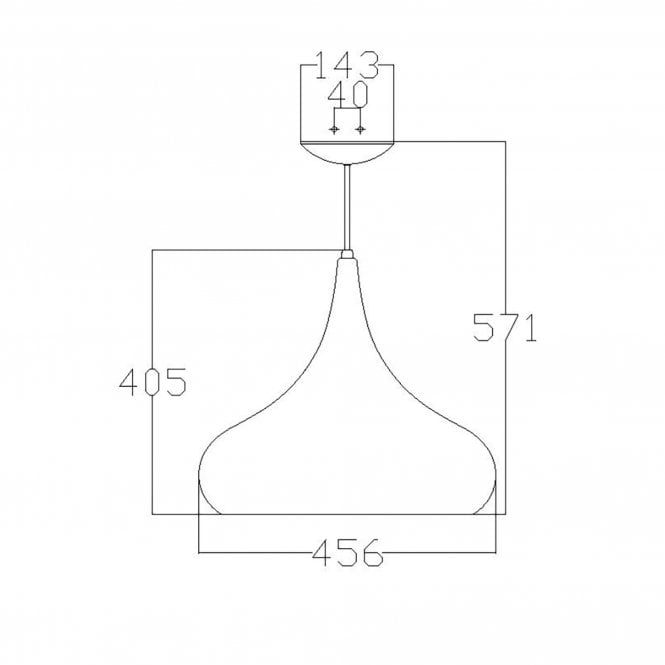 Beso 1 Light Large Pendant In Brushed Steel Finish