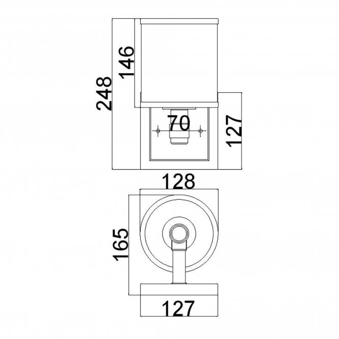 Prospect Park 1 Light Wall Light In Satin Nickel / Chrome Finish