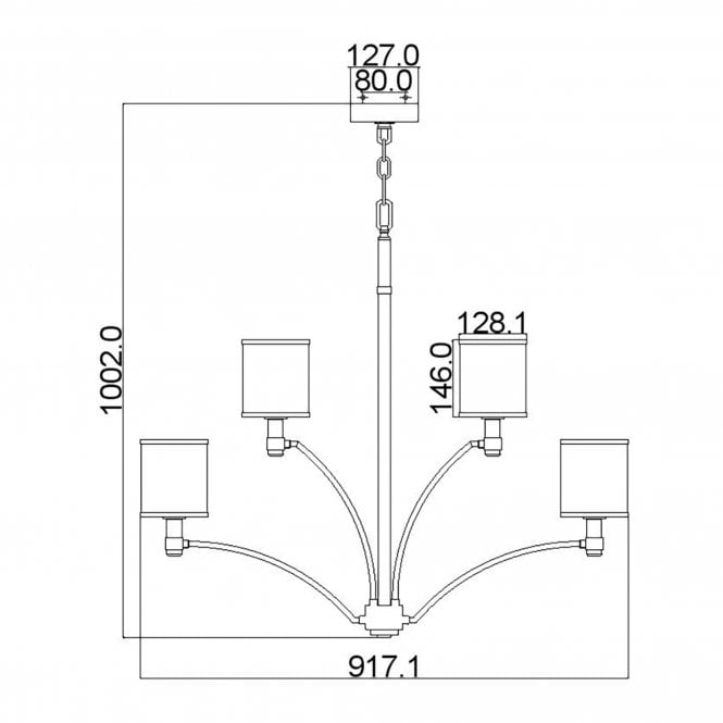 Prospect Park 9 Light Chandelier In Satin Nickel / Chrome Finish